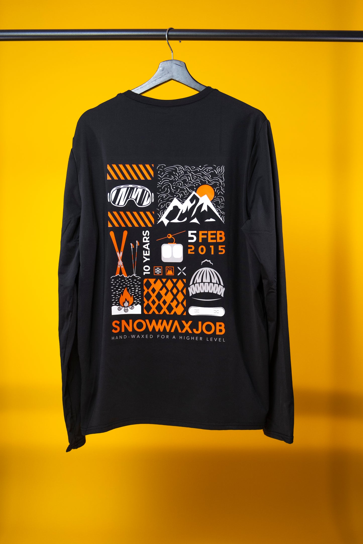 SnowWaxJob 10 Years - Limited Edition Performance Longsleeve Shirt