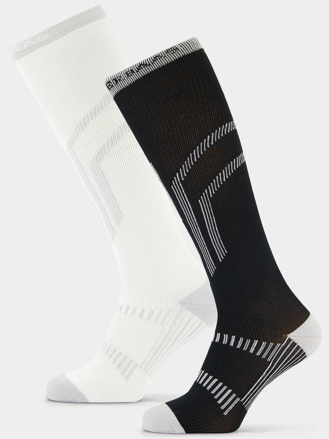 Poederbaas Giftbox Ski Socks 2-PACK | BLACK WHITE