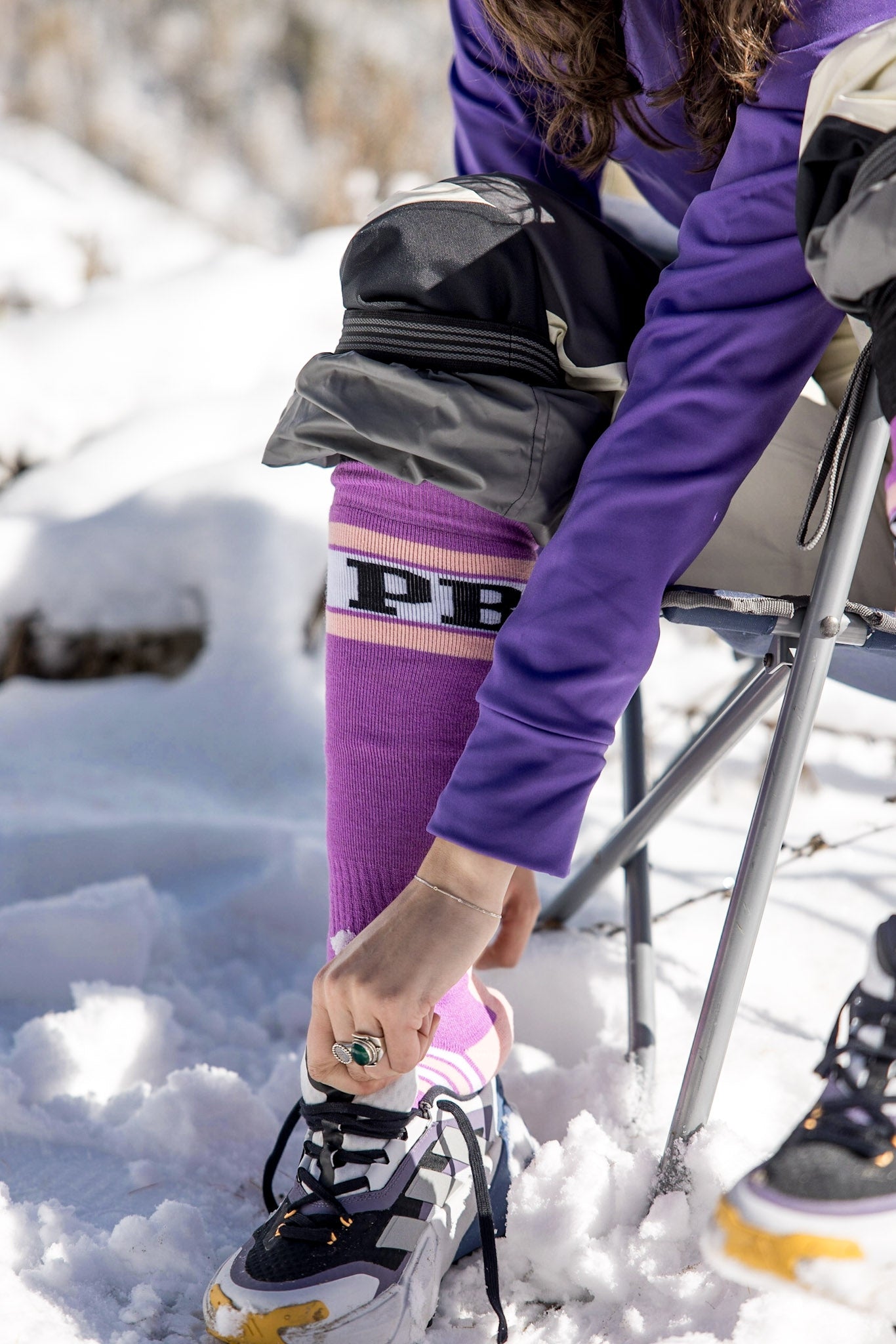 Poederbaas Ski Socks 2-Pack - SWEDISH PINK