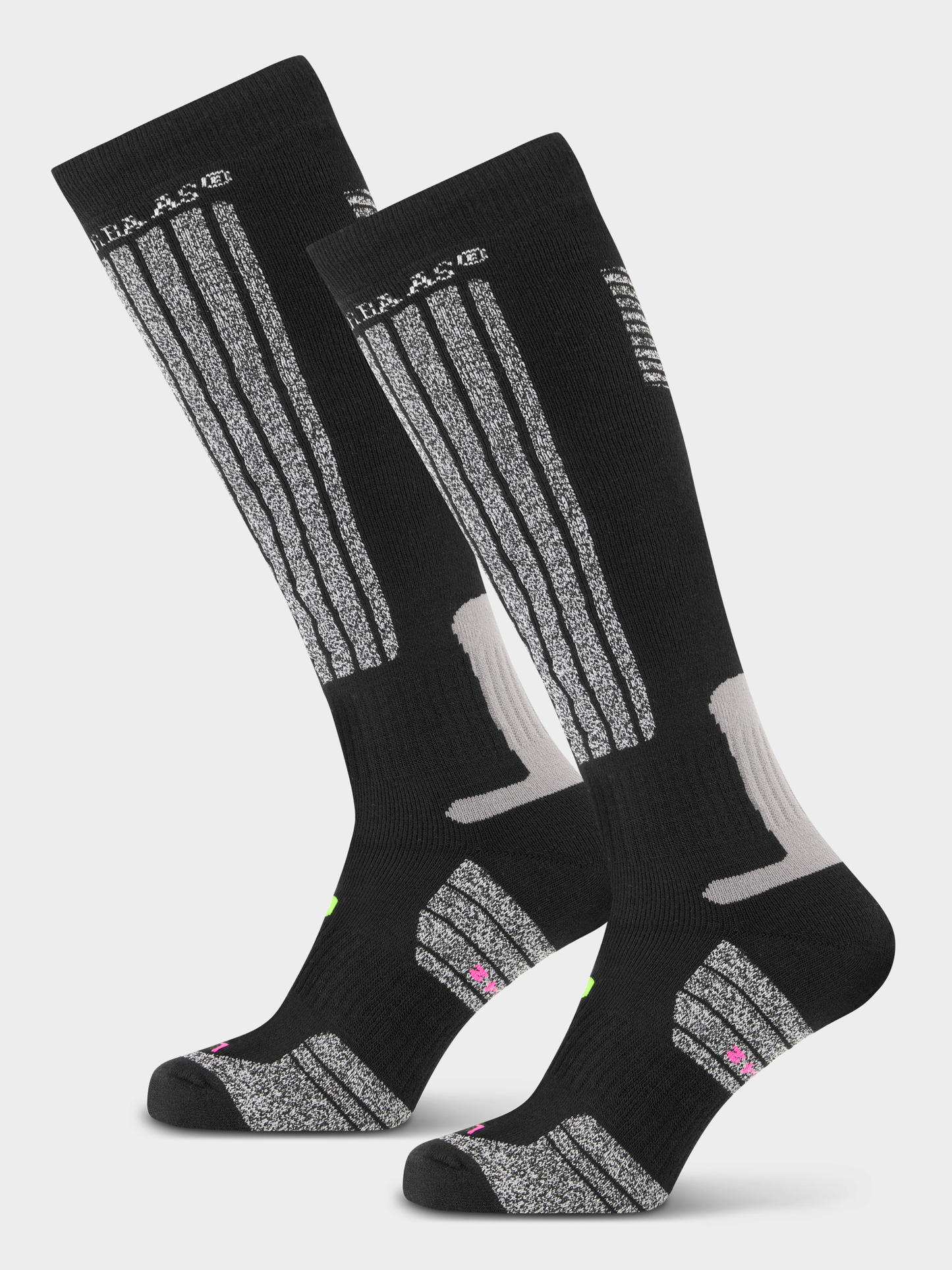 Poederbaas Ski Socks 2-Pack - BLACK